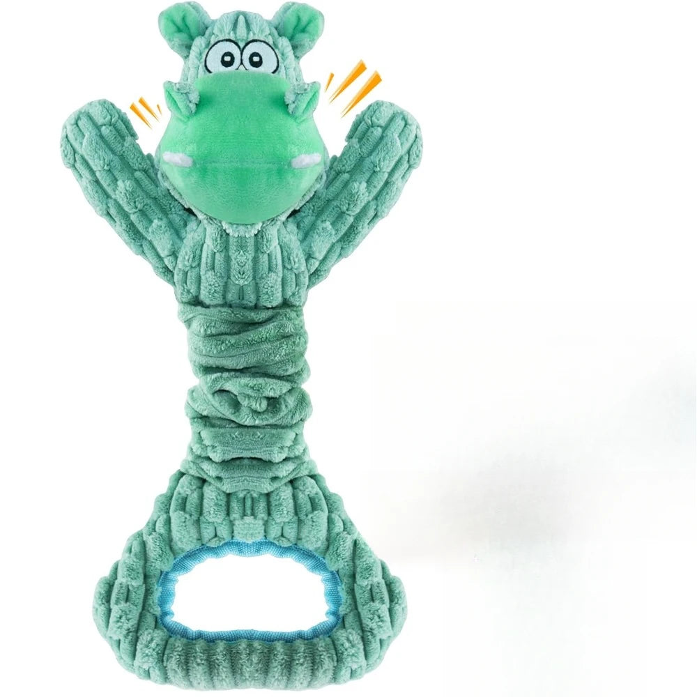 Dog Toy for Aggressive Chewers:Large Plush Dog Toys with Squeaker to Keep Them Busy