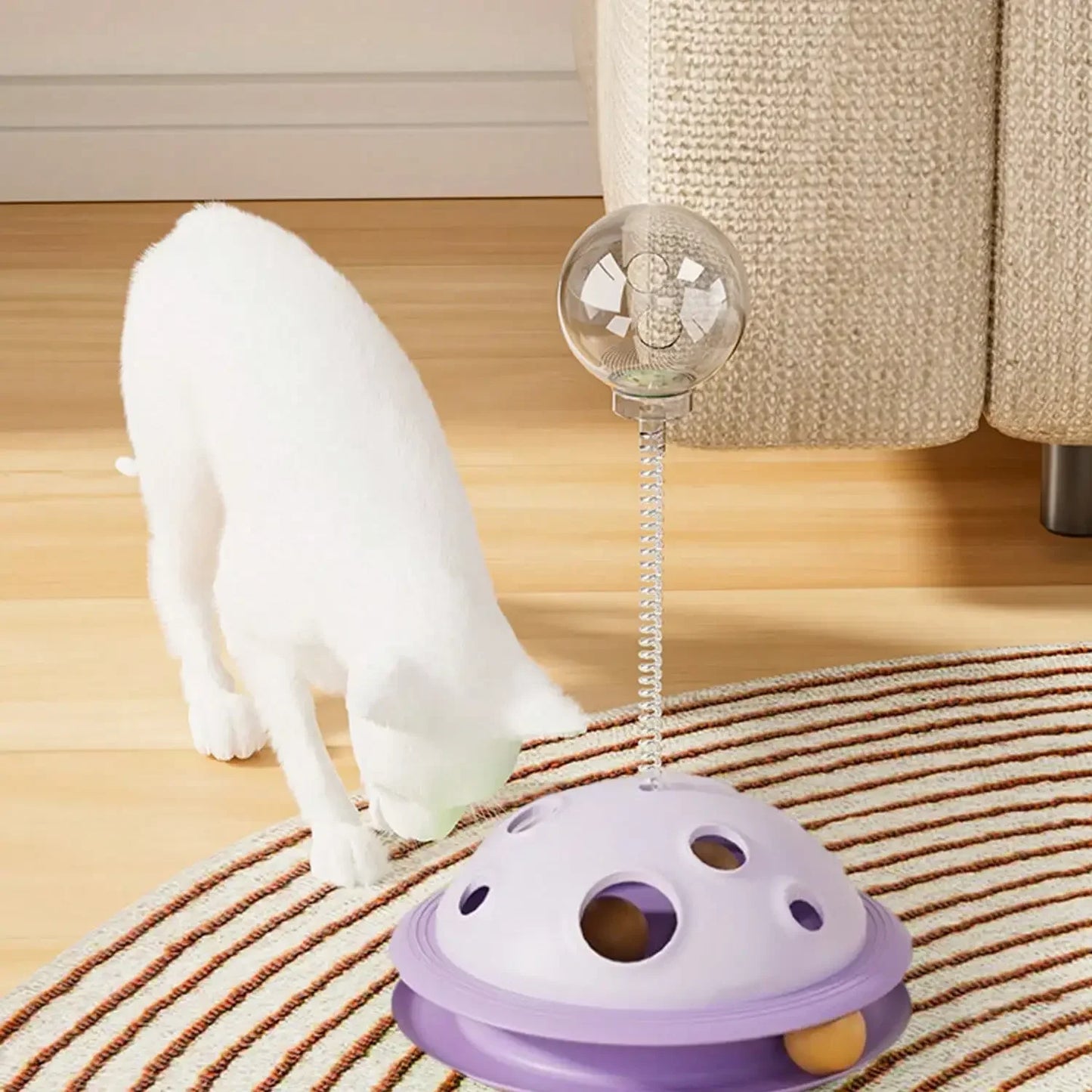Solid Color Planet Digging Holes And Leaking Food Educational Toys Cat Snack Dispenser Interactive Cat And Dog ToysCuteCatSticks