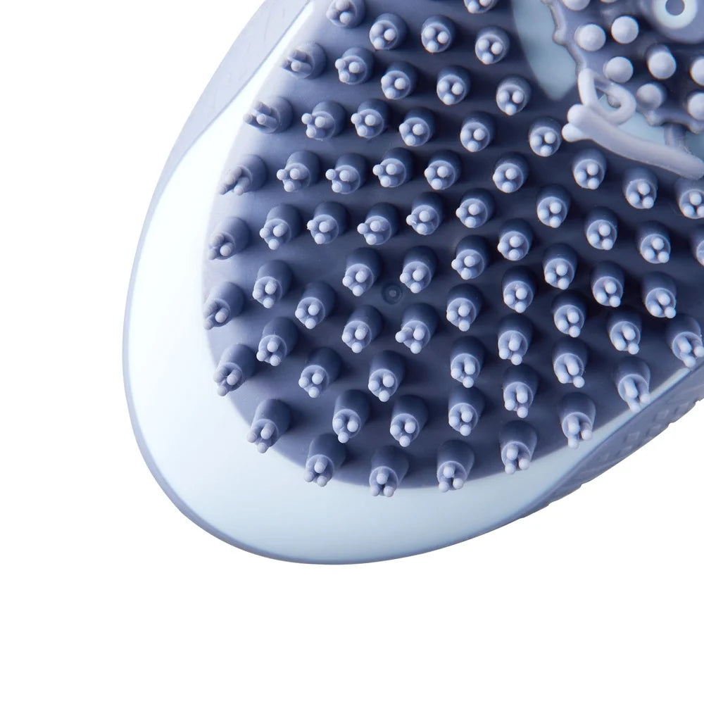 Dog Brush Shampoo Dispenser Bathing Tool with Soft Silicone Bristles Massaging Grooming Cleaning Pet Care