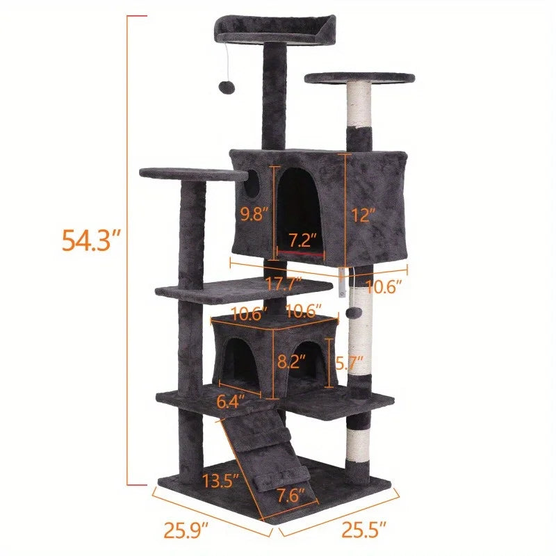 Multiple Sizes Cat Tree Tower Activity Center Large Playing House Condo Rest