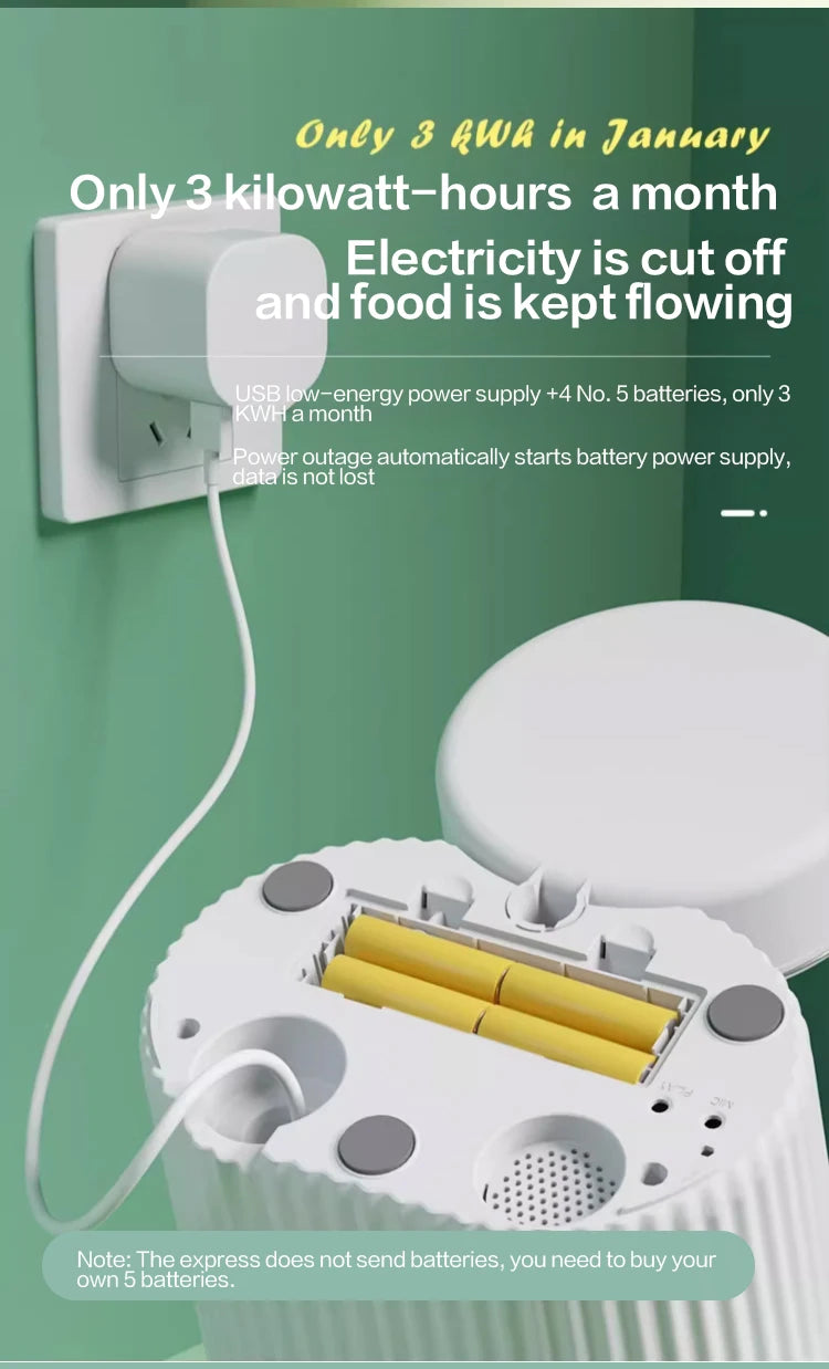 cat automatic feeder dog fixed feeding machine cat food dog food wifi remote smart cat pet food dispenser