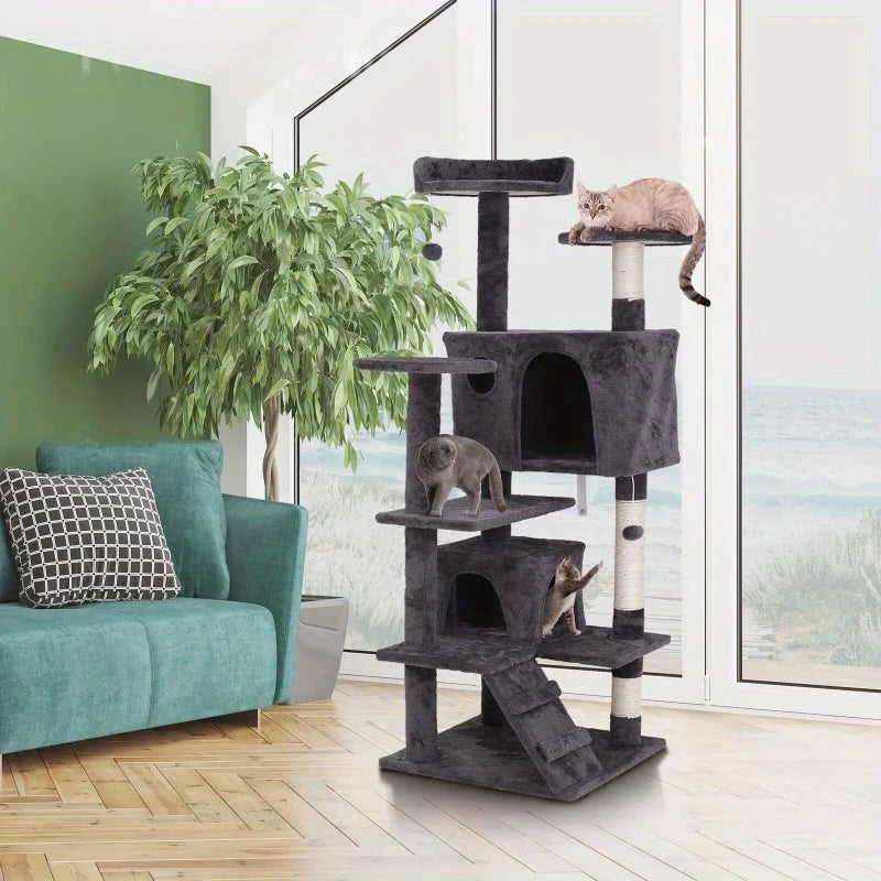 Multiple Sizes Cat Tree Tower Activity Center Large Playing House Condo Rest