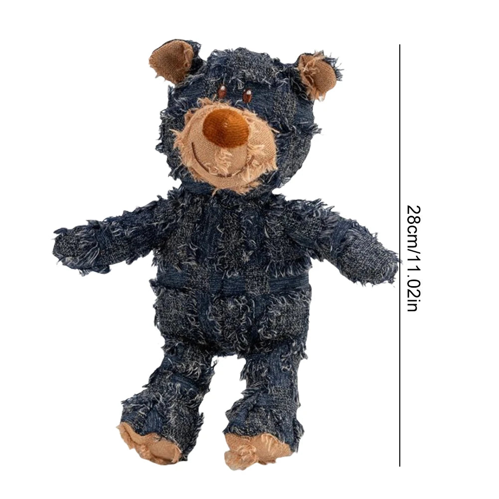 Squeaky Plush Bear Toy Dog Toys Interactive Plush Dog Toys for Small Medium Large Dogs