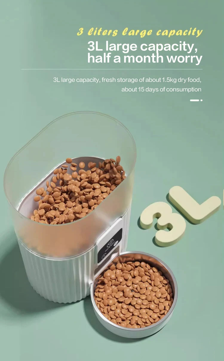 cat automatic feeder dog fixed feeding machine cat food dog food wifi remote smart cat pet food dispenser
