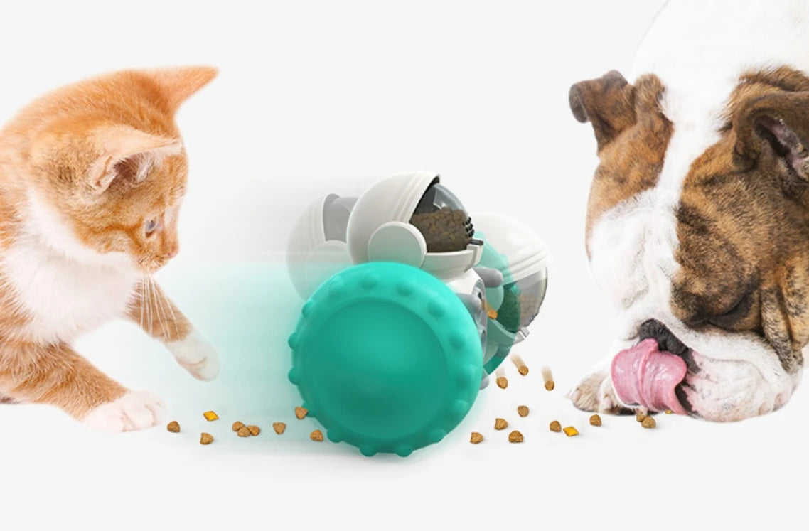 Fun and Challenging 1pc Treat Dispensing Puzzle Toy - Promotes Mental Stimulation, Slows Down Eating for Small and Medium Dogs