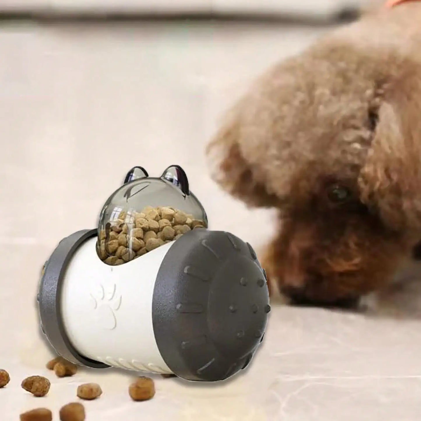 Snack Dispensing Dog Toys, Rocking Bear Food Dispenser Tumbler, Tumbler Dog And Cat Food Dispenser Feeder Ball Toys