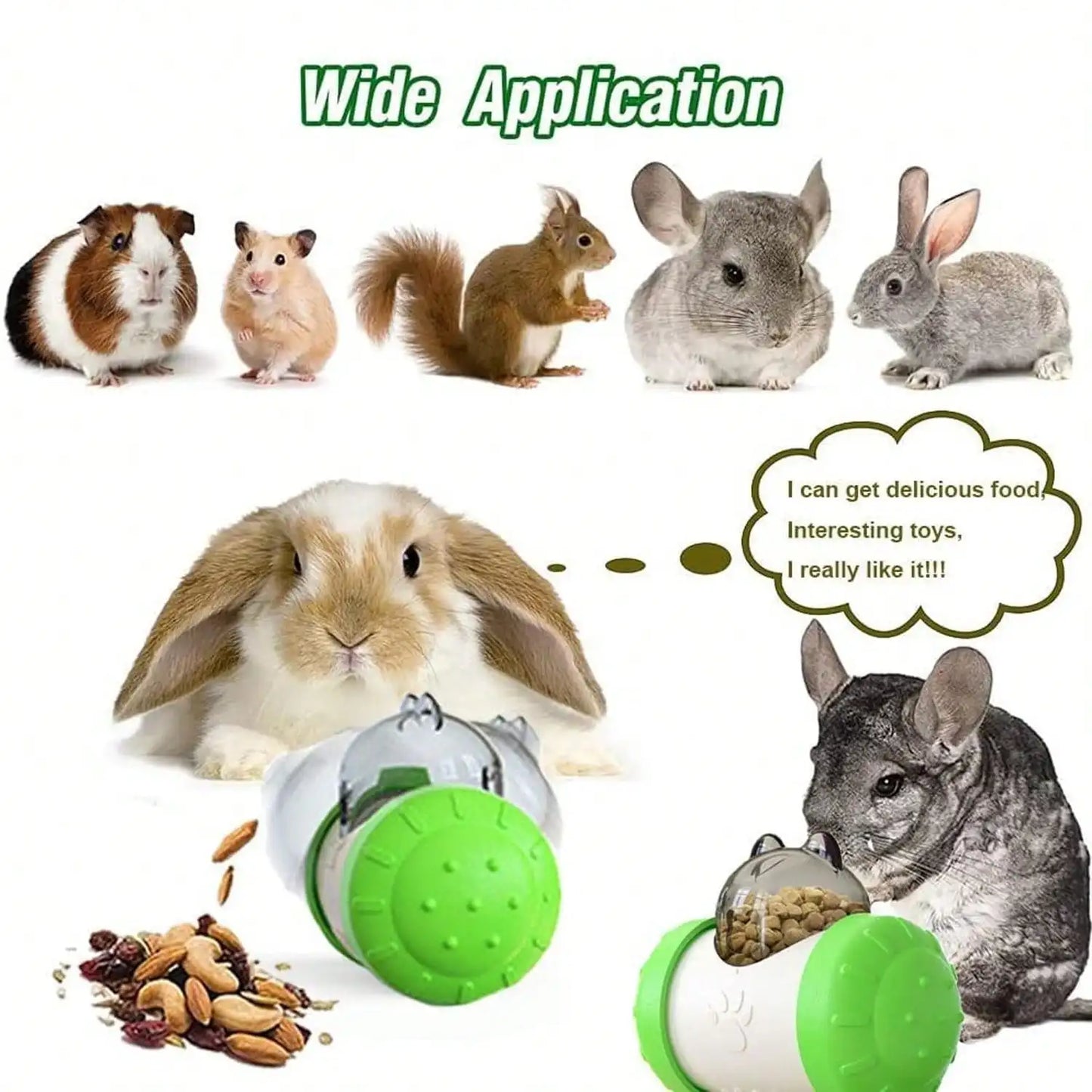 Snack Dispensing Dog Toys, Rocking Bear Food Dispenser Tumbler, Tumbler Dog And Cat Food Dispenser Feeder Ball Toys