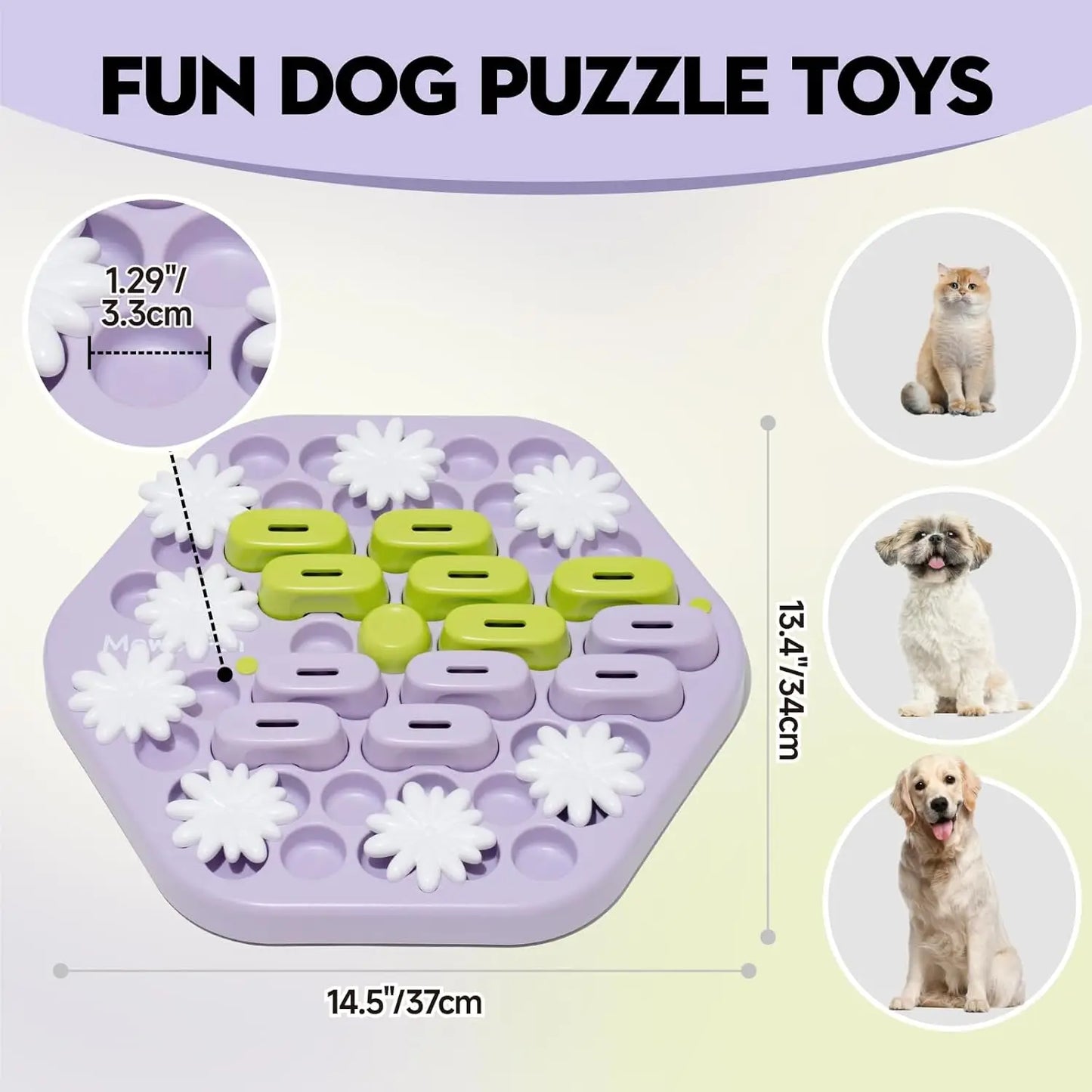 Level 4 Dog Puzzle Toy Enrichment Toys for Dogs IQ Training Dog Slow Feeder Interactive Toys for All Breeds