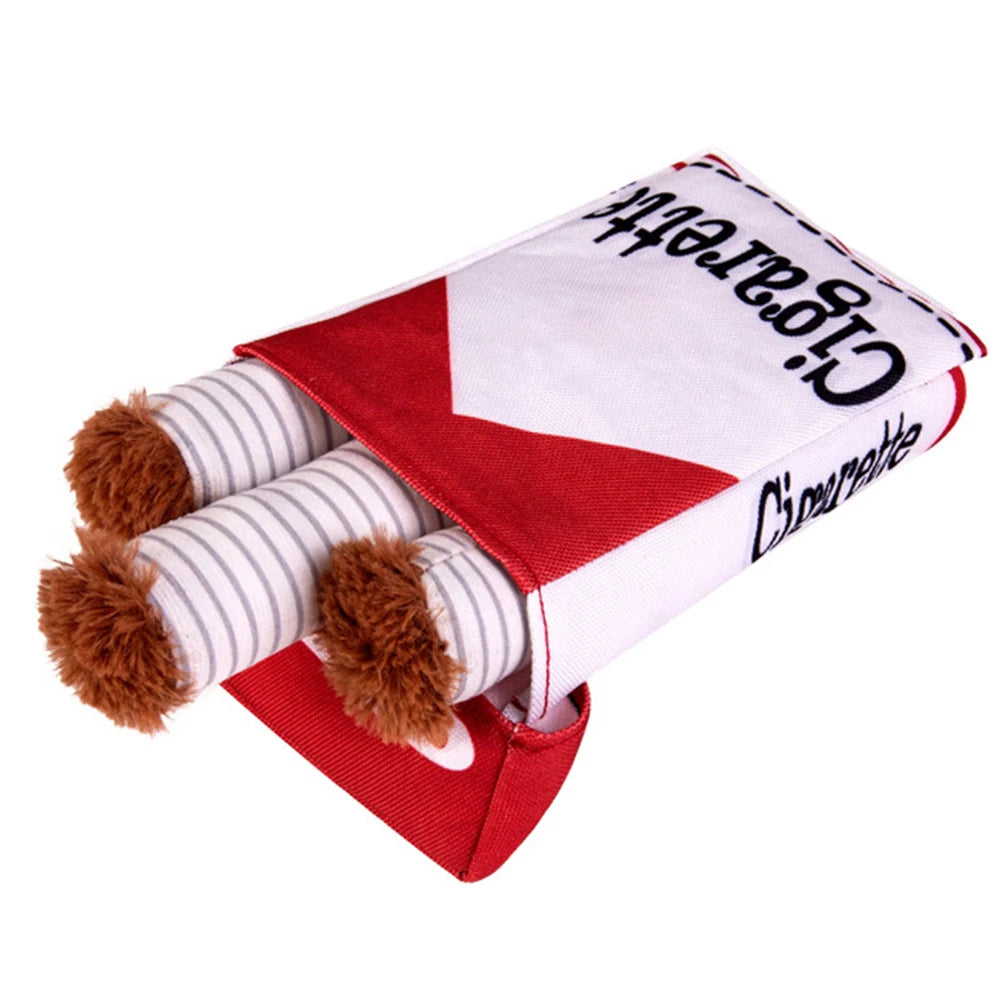 cigarette interactive Dog Toys Funny Plush Chewing Toy with Squeaking Sound Dog Toy Box Good Pet Gifts