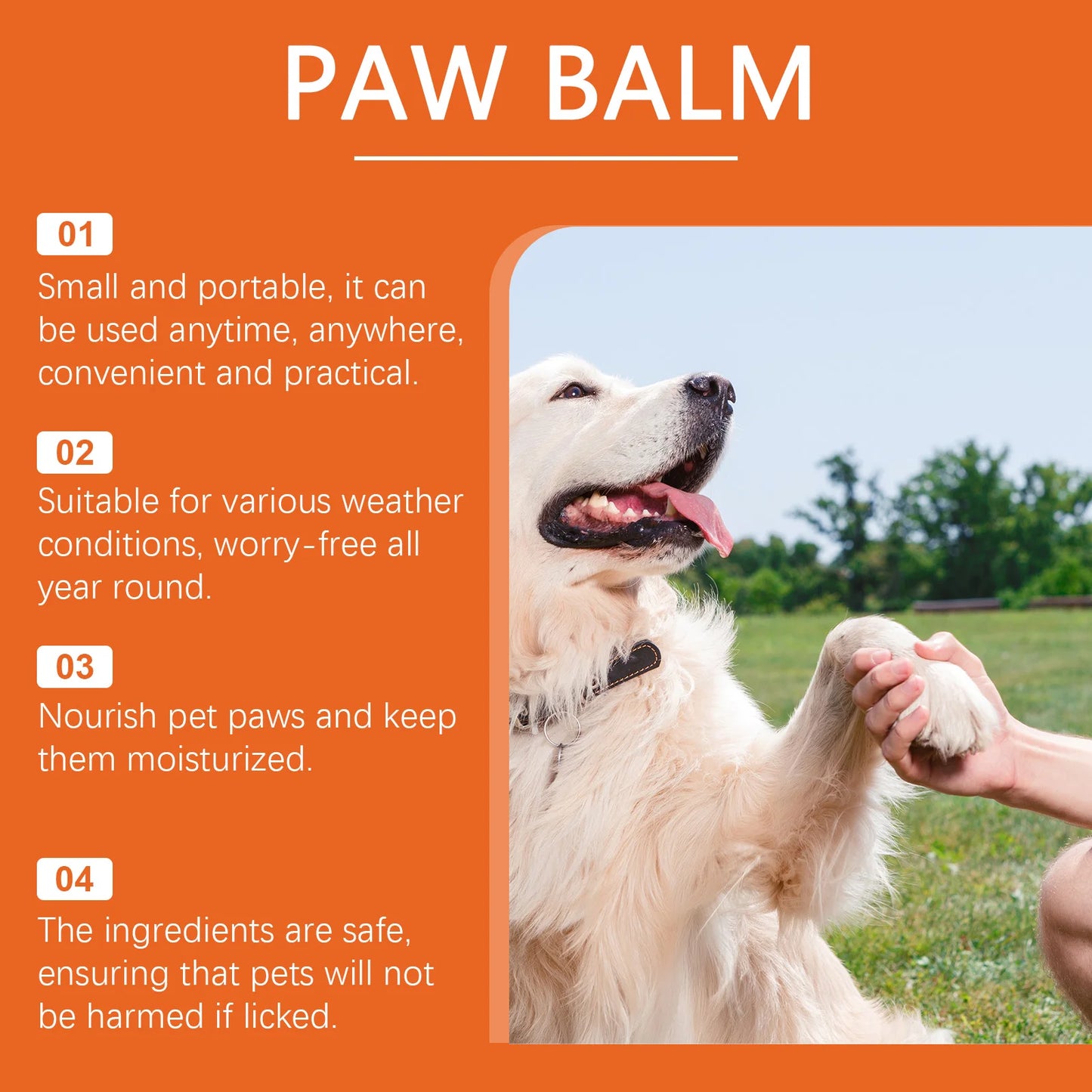 Pet Paw Moisturize Balm Stick Repair Dry and Cracked Paw Soothing Feet Feet Butter Nourish Soften Pet Paw Balm