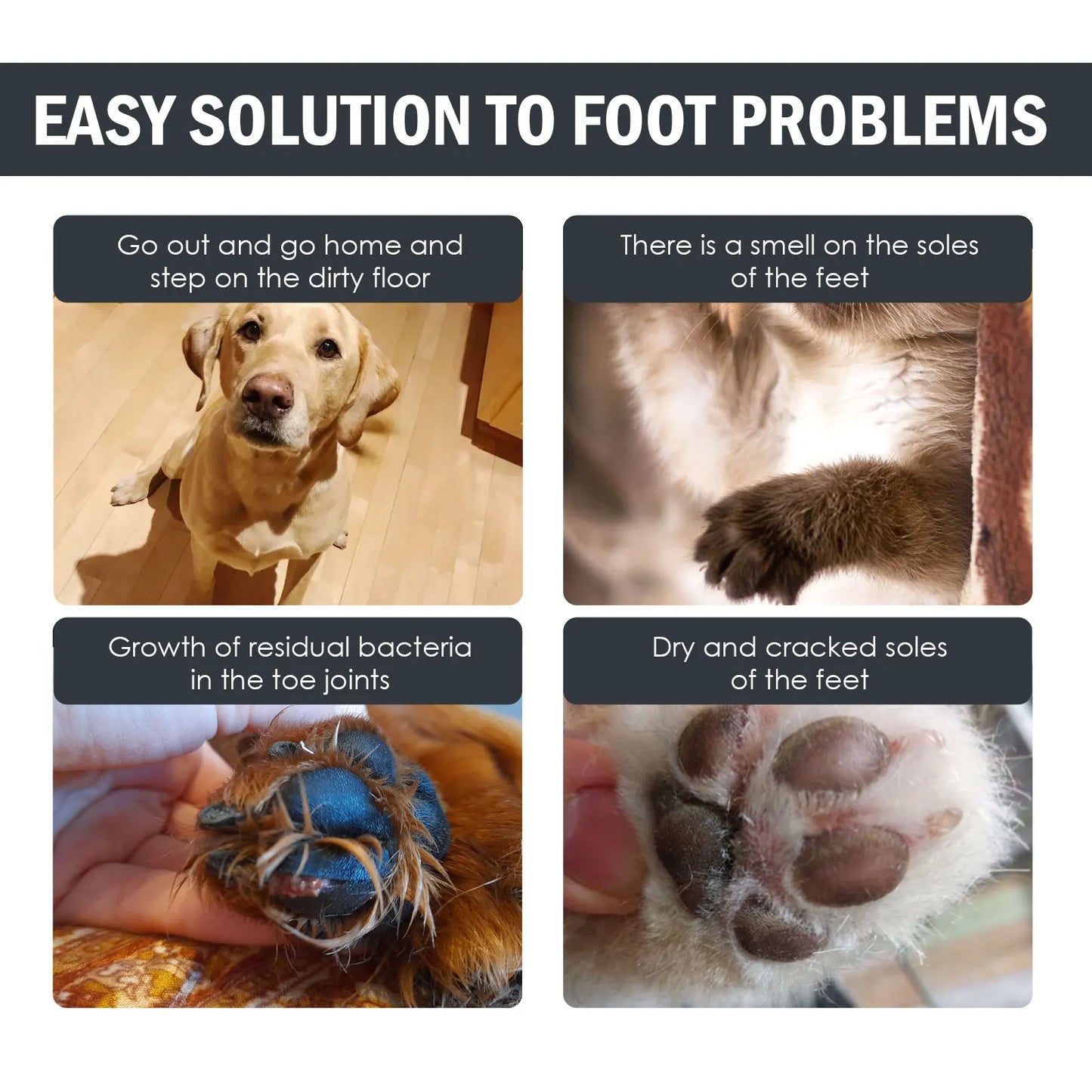 100ml Pet Paw Cleaner Foam Fragrance Waterless Dog Cat Paw Deep Cleansing Remove Dirt Rinse-Free Puppy Dog Claw Cleaner