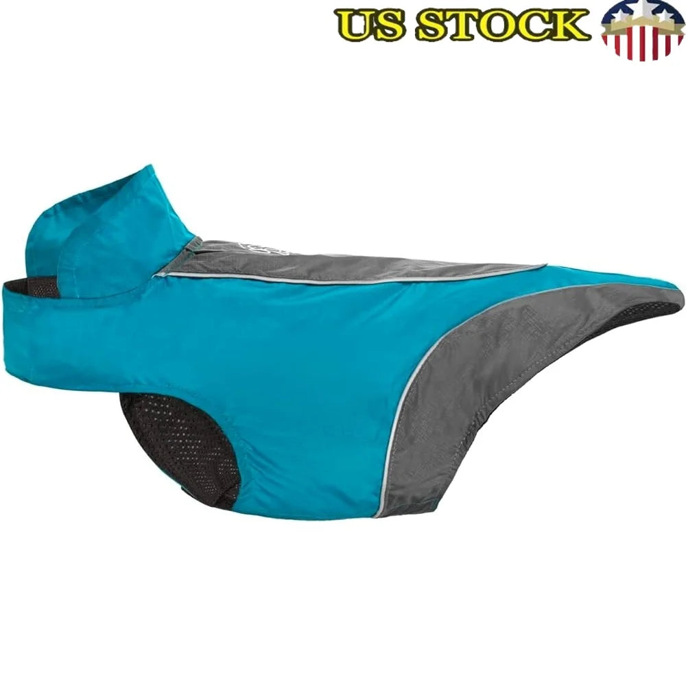 Waterproof Dog Raincoat Lightweight Reflective Adjustable Medium Dog Jacket Outdoor Walking Rain Protection Comfort
