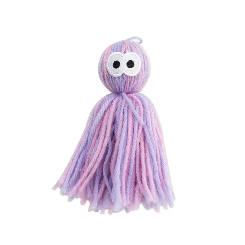 Wool Octopus Doll Cat Toy for Kitten Cute Pet Products Self-healing Plush Balls Pet Toy Bite Resistant