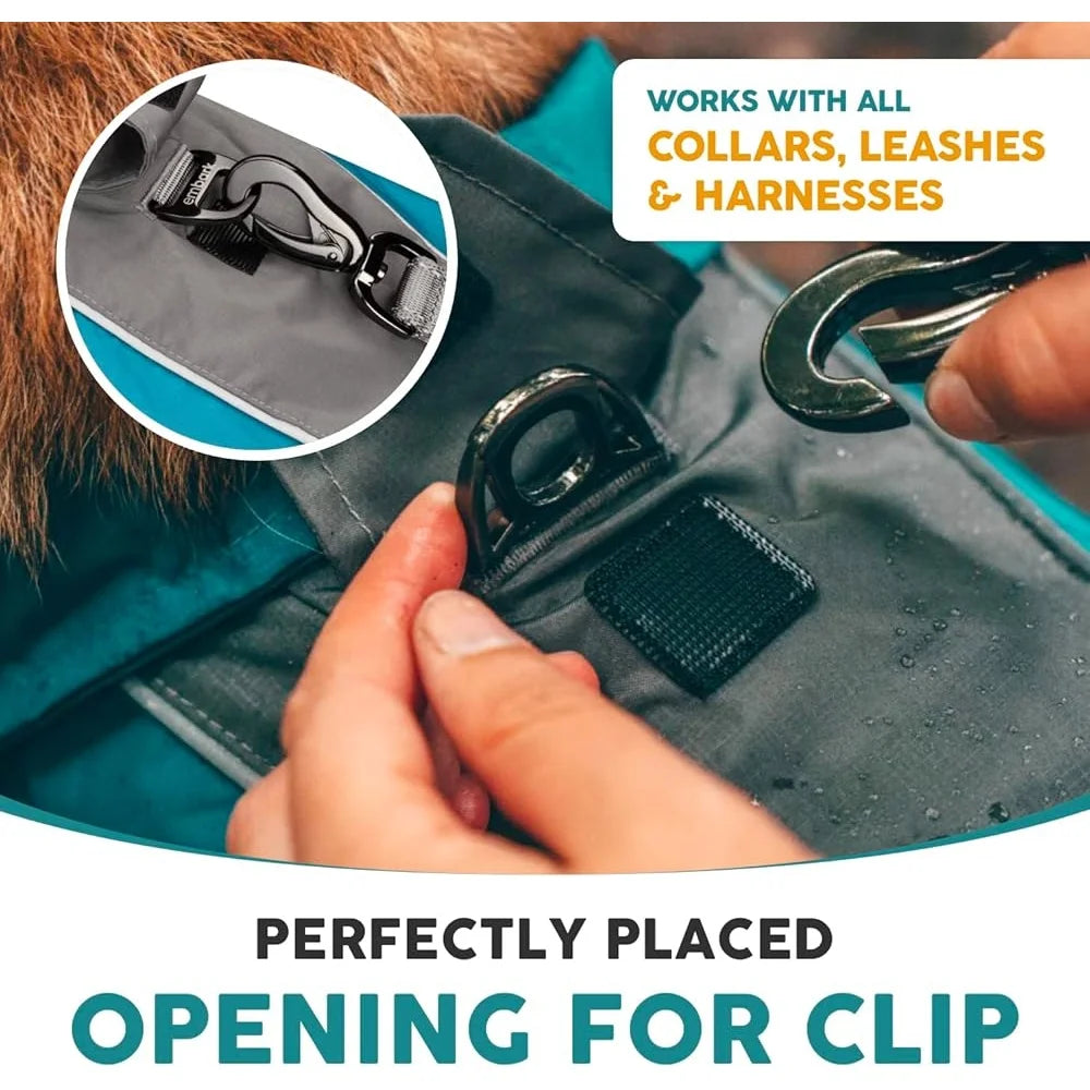 Waterproof Dog Raincoat Lightweight Reflective Adjustable Medium Dog Jacket Outdoor Walking Rain Protection Comfort