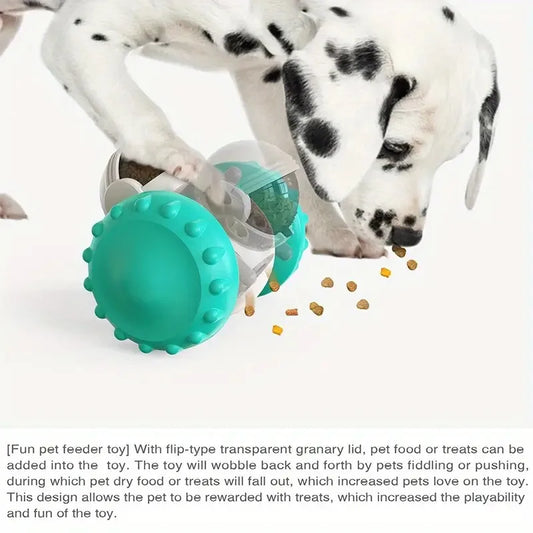 Fun and Challenging 1pc Treat Dispensing Puzzle Toy - Promotes Mental Stimulation, Slows Down Eating for Small and Medium Dogs