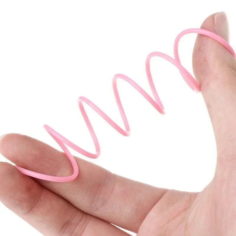 20pcs Cat Spring Toys Plastic Colorful Coil Spiral Springs Cat Toy Kitten Playing Interactive Toys Pet Accessories Set Favor Toy