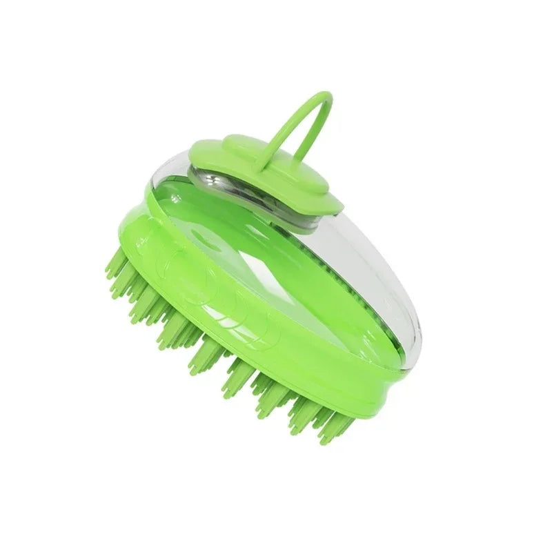 Dog Washing Massage Silicone  For Bath Pet Shampoo Brush Dog Bath Brush With Soap Dispenser Dog Grooming Brush