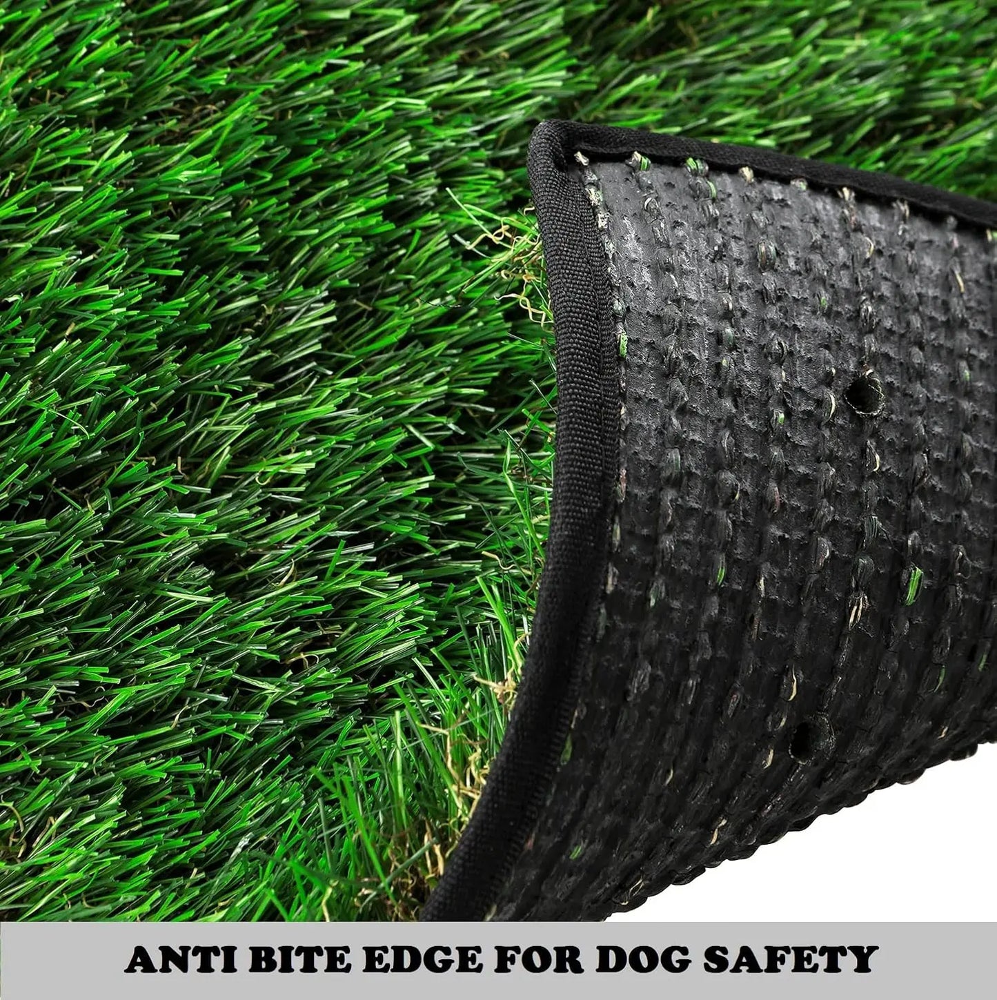Dog Grass Pad with Tray Extra Large 45”×34” Dog Litter Box Toilet with 2×Artificial Grass for Dogs with Hemmed Edge, Pee P